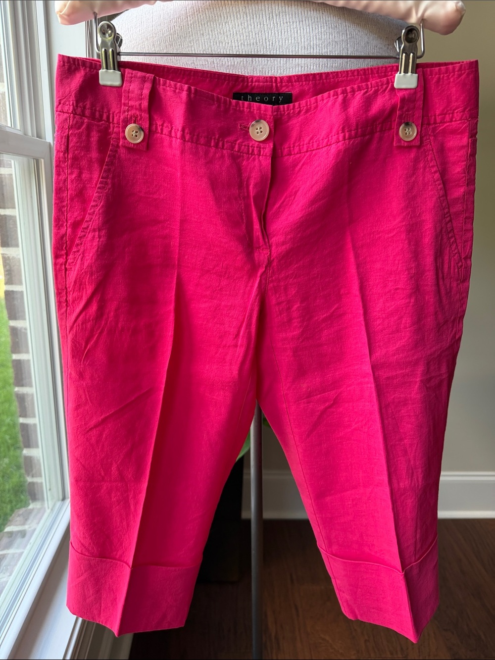 Theory Hot Pink Women’s Bermuda Shorts